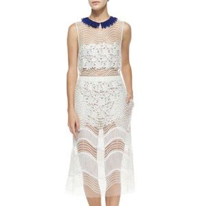 Self Portrait iris layered dress